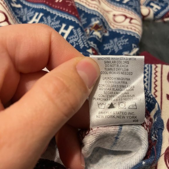 Harry potter blue maroon winter printed pajama set medium - Picture 5 of 10